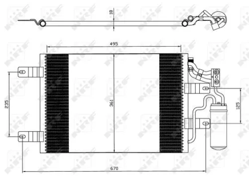 NRF Condenser, air conditioning (35646)