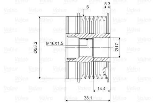 VALEO Alternator Freewheel Clutch (588106)