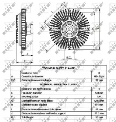 NRF Clutch, radiator fan (49519)