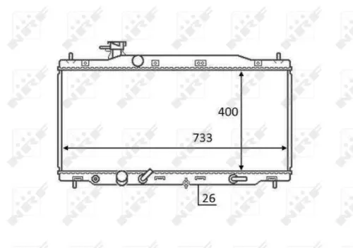 NRF Radiator, engine cooling (58456)