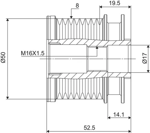 VALEO Alternator Freewheel Clutch (588093)