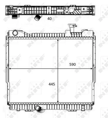 NRF Radiator, engine cooling (58484)
