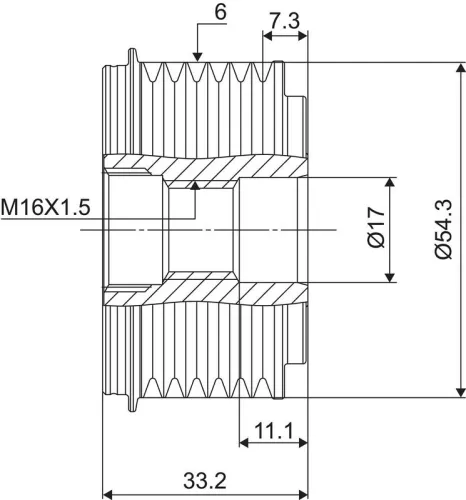 VALEO Alternator Freewheel Clutch (588015)