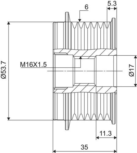 VALEO Alternator Freewheel Clutch (588080)