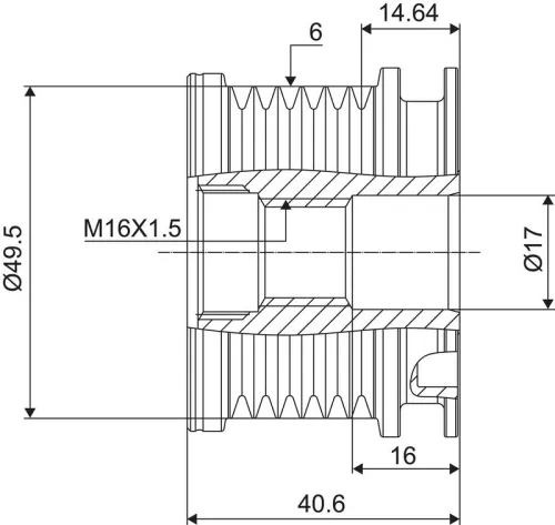 VALEO Alternator Freewheel Clutch (588014)