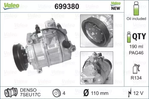 VALEO Compressor, air conditioning (699380)