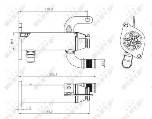 NRF Cooler, exhaust gas recirculation (48006)