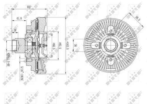 NRF Clutch, radiator fan (49596)