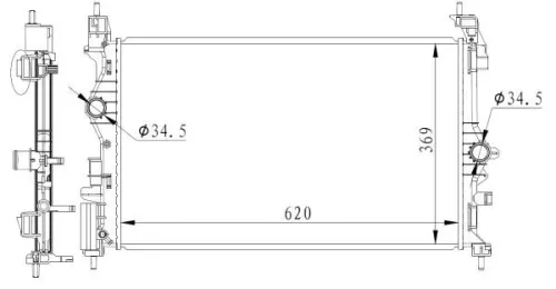 NRF Radiator, engine cooling (59272)