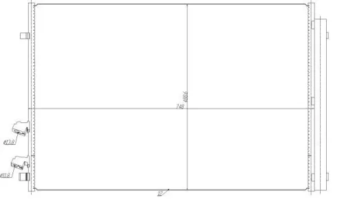 NRF Condenser, air conditioning (350477)