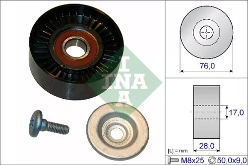 Tensioner Pulley, V-ribbed belt
