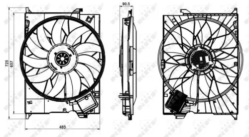 NRF Fan, engine cooling (47852)