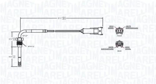 MAGNETI MARELLI Sensor, exhaust gas temperature (172000047010)