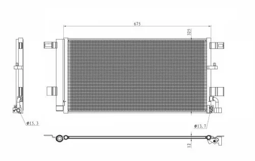 NRF Condenser, air conditioning (350454)