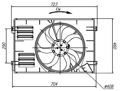NRF Fan, engine cooling (47925)