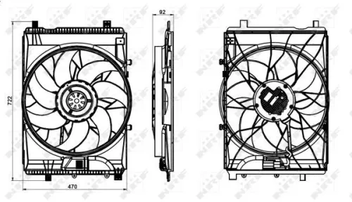 NRF Fan, engine cooling (47849)