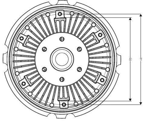 NRF Clutch, radiator fan (49712)