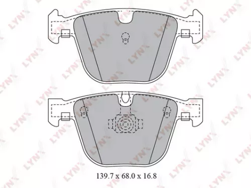 Disc brake pads, rear