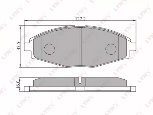 Disc brake pads, front