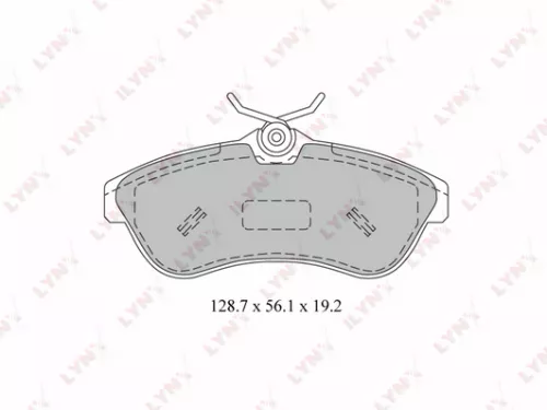 Disc brake pads, front