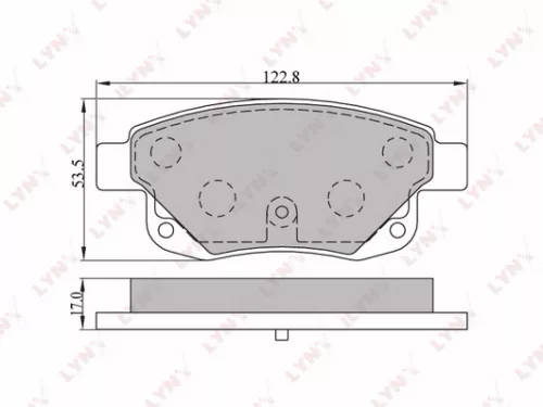 Disc brake pads, rear