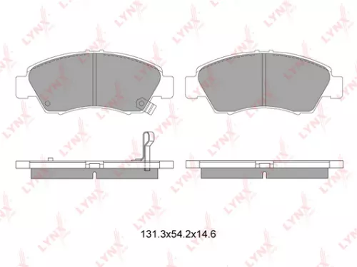 LYNXAUTO Disc brake pads, front (BD-3407)