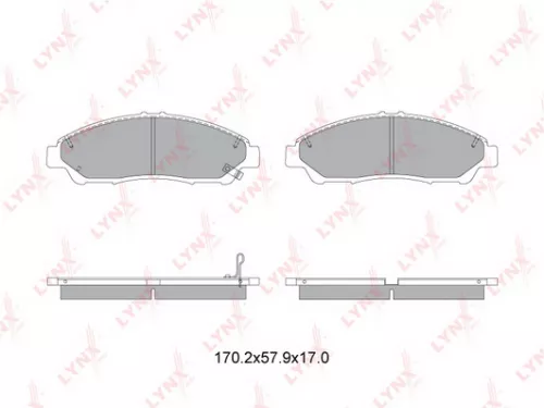 Disc brake pads, front
