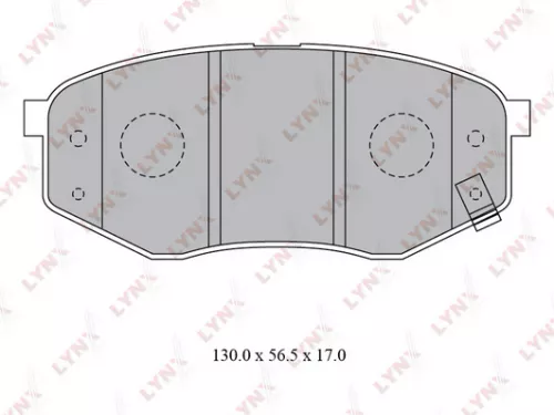Disc brake pads, front