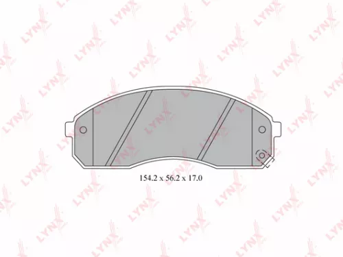 Disc brake pads, front