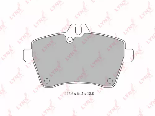 Disc brake pads, front
