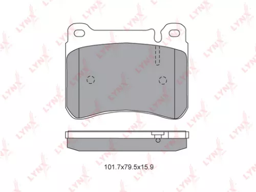 Disc brake pads, front