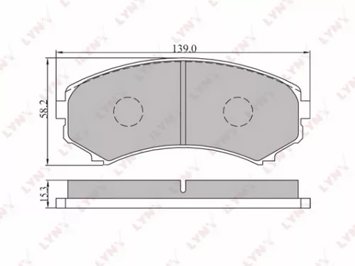 Disc brake pads, front