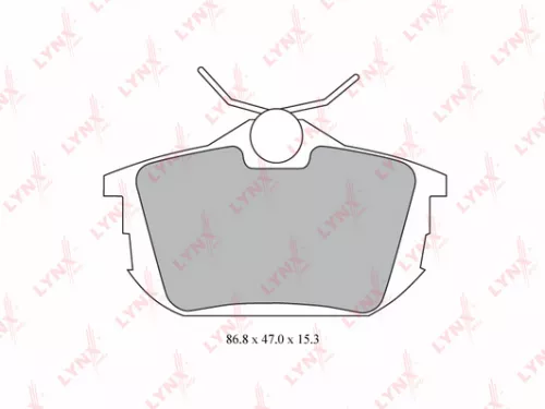 LYNXAUTO Disc brake pads, rear (BD-5523)