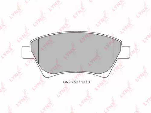 Disc brake pads, front