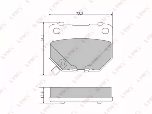 Disc brake pads, rear