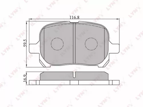 Disc brake pads, front