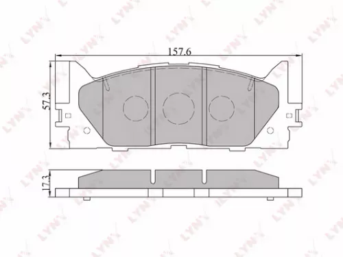 LYNXAUTO Disc brake pads, front (BD-7530)