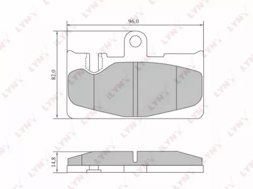 Disc brake pads, rear