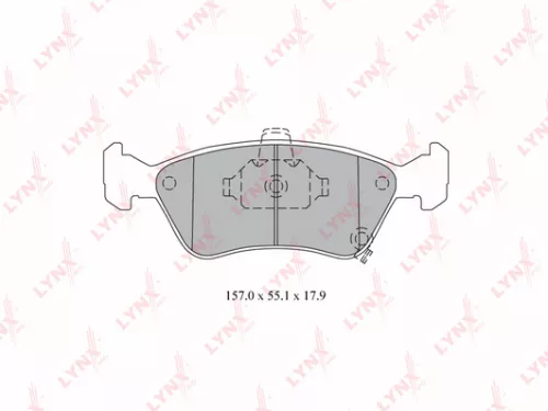Disc brake pads, front