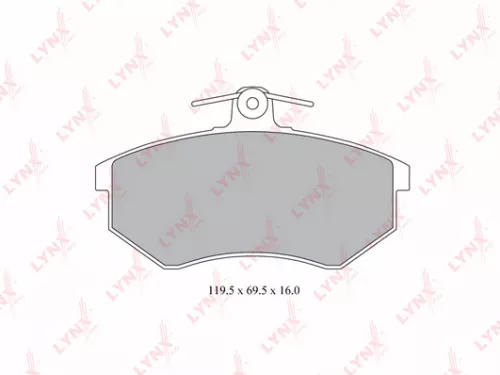 Disc brake pads, front
