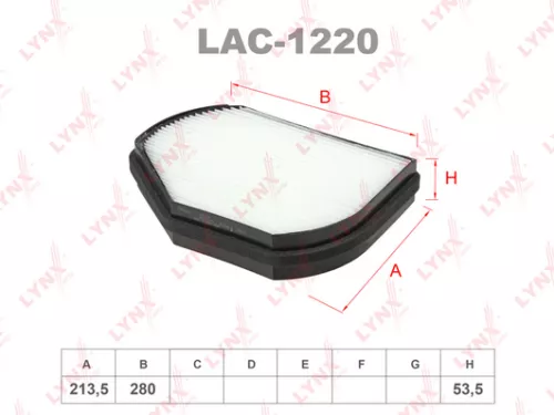 LYNXAUTO Cabin filter (LAC-1220)