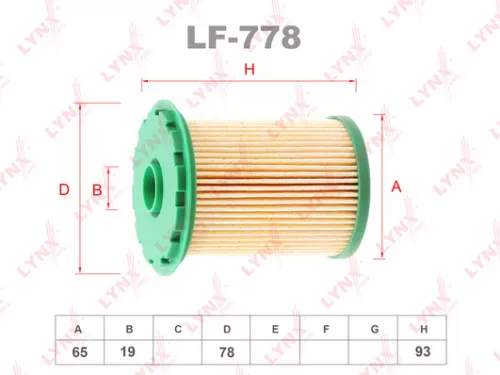 LYNXAUTO Fuel filter (LF-778)