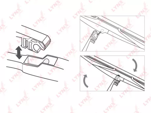 LYNXAUTO Rear wiper blade, 280mm (LR28E)