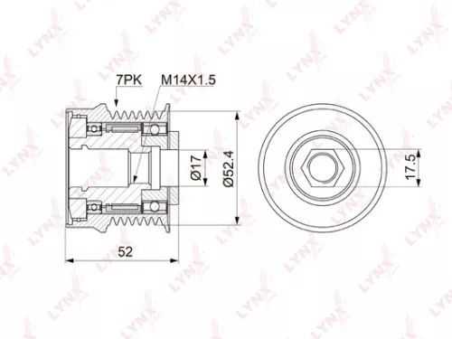 Alternator freewheel clutch