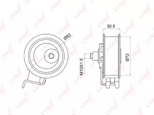 Tension pulley, timing belt