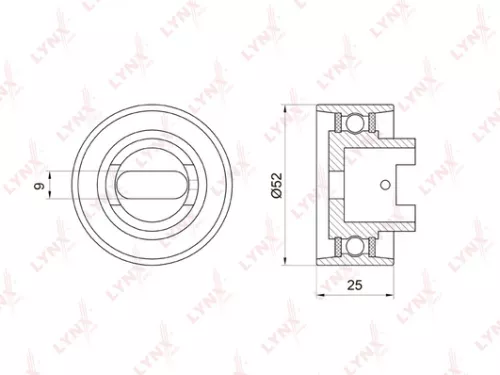 Tension pulley, timing belt