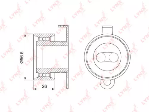Tension pulley, timing belt