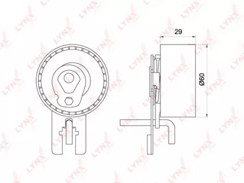 Tension pulley, timing belt