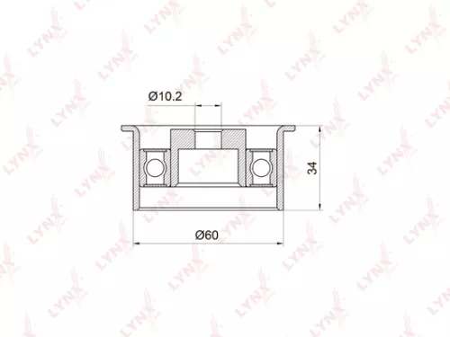 Deflection/Guide pulley, timing belt
