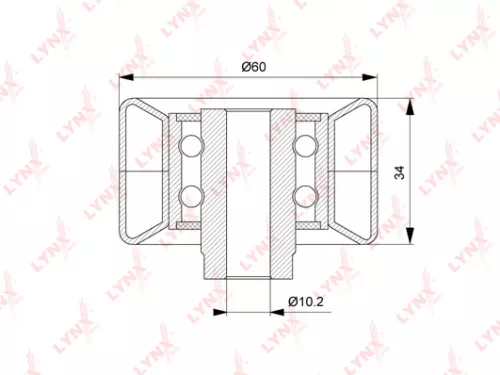 Deflection/Guide pulley (assembly), timing belt